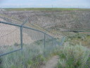 Teton Dam Core on left, upstream side